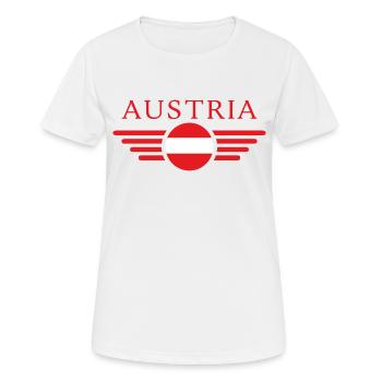 Autriche - T-shirt respirant Femme - blanc - Devant - AI Model Female 172 dark (172cm)