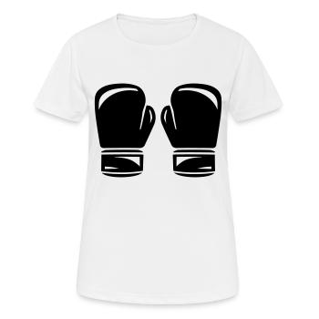 Boxe - T-shirt respirant Femme - blanc - Devant - AI Model Female 172 dark (172cm)