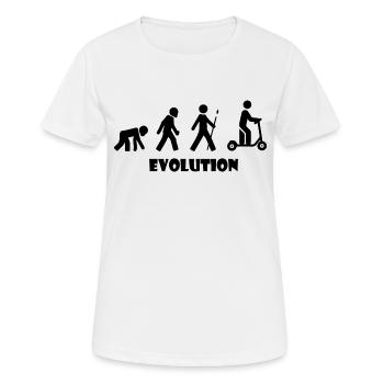 E-Scooter Roller Scooter - T-shirt respirant Femme - blanc - Devant - AI Model Female 172 dark (172cm)