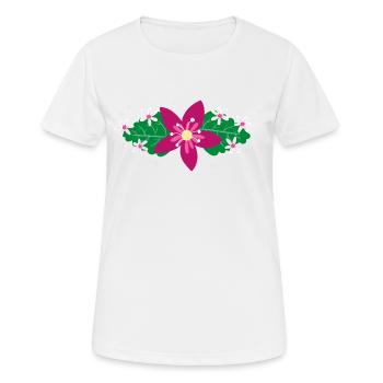 Flower Flower Plant - Women's Breathable T-Shirt - white - Front - AI Model Female 172 dark (172cm)