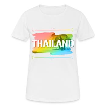 Thaïlande - T-shirt respirant Femme - blanc - Devant - AI Model Female 172 dark (172cm)
