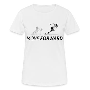 AVANCER - T-shirt respirant Femme - blanc - Devant - AI Model Female 172 dark (172cm)