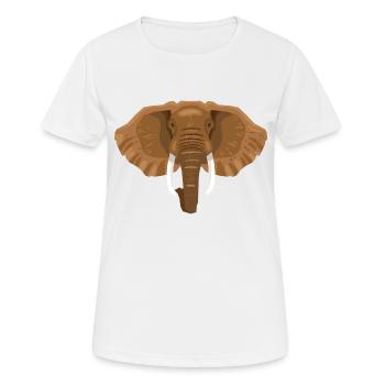 Wildtiere - Frauen T-Shirt atmungsaktiv - Weiß - Vorne - AI Model Female 172 dark (172cm)