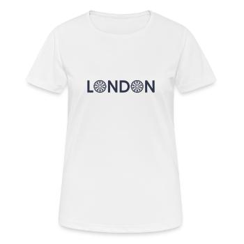 London Dart Darts Sport - Frauen T-Shirt atmungsaktiv - Weiß - Vorne - AI Model Female 172 dark (172cm)