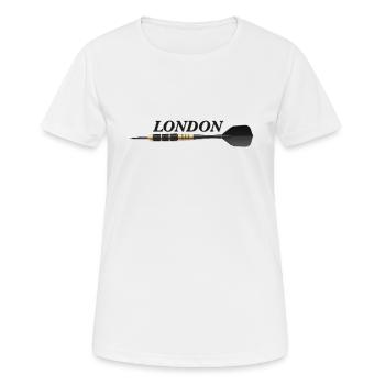 London England Dartspfeil Darts Sport - Frauen T-Shirt atmungsaktiv - Weiß - Vorne - AI Model Female 172 dark (172cm)
