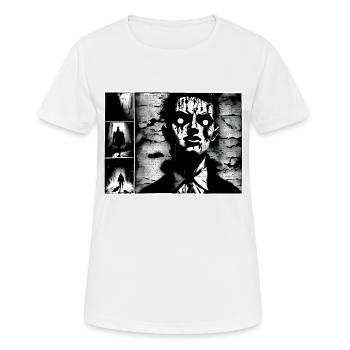 Agent #2 - Frauen T-Shirt atmungsaktiv - Weiß - Vorne - AI Model Female 172 dark (172cm)