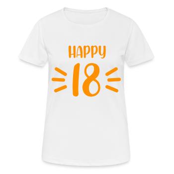 18th Birthday Gift Legal Age - Women's Breathable T-Shirt - white - Front - AI Model Female 172 dark (172cm)