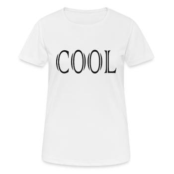 COOL Schlagwort Sprüche Slogan - Frauen T-Shirt atmungsaktiv - Weiß - Vorne - AI Model Female 172 dark (172cm)