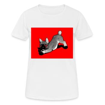 Chien frénétique - T-shirt respirant Femme - blanc - Devant - AI Model Female 172 dark (172cm)