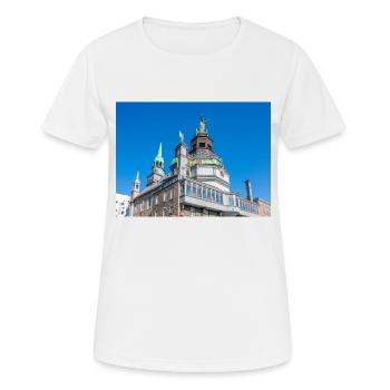 Notre Dame de Bon Secours Chapel, Montréal, Québec - Frauen T-Shirt atmungsaktiv - Weiß - Vorne - AI Model Female 172 dark (172cm)