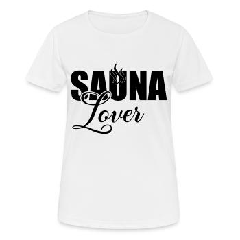 Sauna Wellness Spa - Women's Breathable T-Shirt - white - Front - AI Model Female 172 dark (172cm)