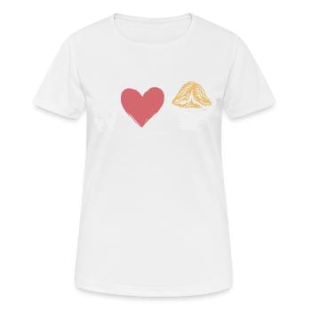 Funny saying for foodies - Women's Breathable T-Shirt - white - Front - AI Model Female 172 dark (172cm)