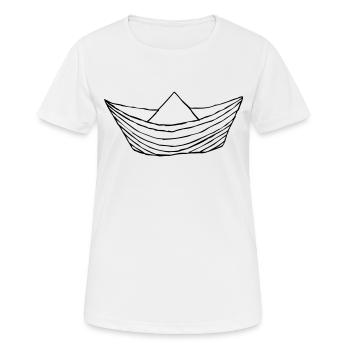 Paper Boat - Women's Breathable T-Shirt - white - Front - AI Model Female 172 dark (172cm)