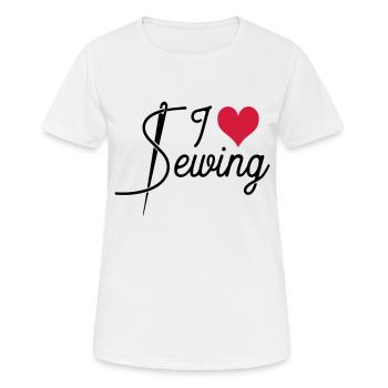 Coudre - T-shirt respirant Femme - blanc - Devant - AI Model Female 172 dark (172cm)