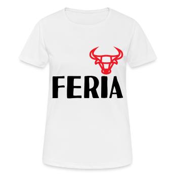 Feria Fête Provençale Nîmes Arles Bayonne Férias - T-shirt respirant Femme - blanc - Devant - AI Model Female 172 dark (172cm)