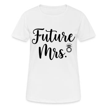 Zukünftige Mrs. Ring Brautdesign - Frauen T-Shirt atmungsaktiv - Weiß - Vorne - AI Model Female 172 dark (172cm)