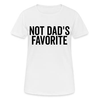Nicht Papas Favorit - Frauen T-Shirt atmungsaktiv - Weiß - Vorne - AI Model Female 172 dark (172cm)