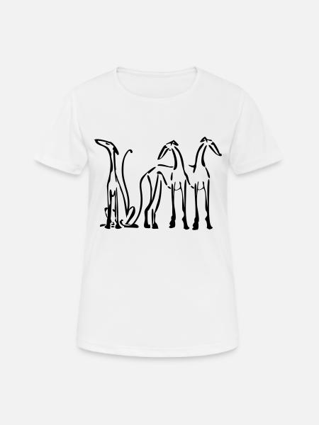 3 sighthounds - Women's Breathable T-Shirt - white