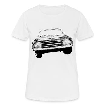 Commodore A - Frauen T-Shirt atmungsaktiv - Weiß - Vorne - AI Model Female 172 dark (172cm)