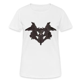 Artichok thème Rorschach test n°01 - Frauen T-Shirt atmungsaktiv - Weiß - Vorne - AI Model Female 172 dark (172cm)