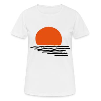 Coucher du soleil - T-shirt respirant Femme - blanc - Devant - AI Model Female 172 dark (172cm)