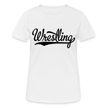 Ringen - Frauen T-Shirt atmungsaktiv - Weiß - Vorne - AI Model Female 172 dark (172cm)