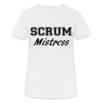 maîtresse de mêlée - T-shirt respirant Femme - blanc - Devant - AI Model Female 172 dark (172cm)