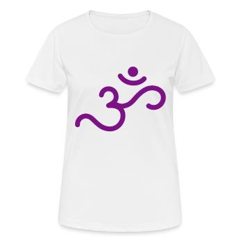 Om 15 - T-shirt respirant Femme - blanc - Devant - AI Model Female 172 dark (172cm)