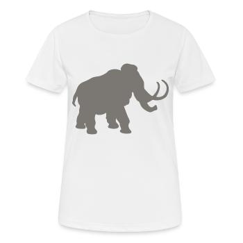 mammouth - T-shirt respirant Femme - blanc - Devant - AI Model Female 172 dark (172cm)