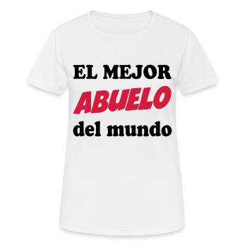 El mejor abuelo del mundo 111 - Frauen T-Shirt atmungsaktiv - Weiß - Vorne - AI Model Female 172 dark (172cm)