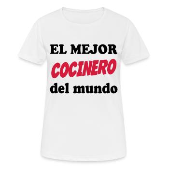 El mejor cocinero del mundo 111 - Frauen T-Shirt atmungsaktiv - Weiß - Vorne - AI Model Female 172 dark (172cm)