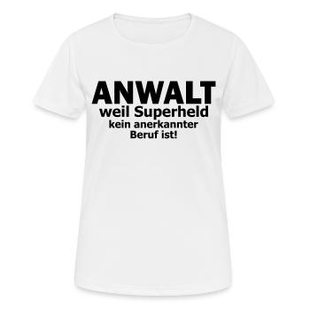 Anwalt - Frauen T-Shirt atmungsaktiv - Weiß - Vorne - AI Model Female 172 dark (172cm)