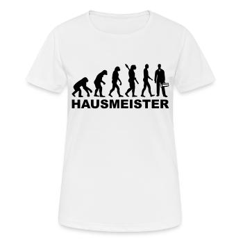 Hausmeister - Frauen T-Shirt atmungsaktiv - Weiß - Vorne - AI Model Female 172 dark (172cm)
