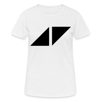 AV logo - Women's Breathable T-Shirt - white - Front - AI Model Female 172 dark (172cm)