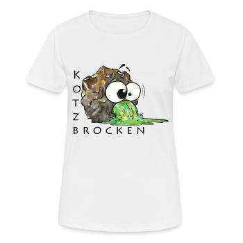 Morceaux de vomi - T-shirt respirant Femme - blanc - Devant - AI Model Female 172 dark (172cm)