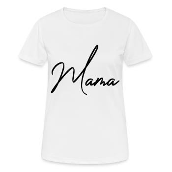 Mutter - Frauen T-Shirt atmungsaktiv - Weiß - Vorne - AI Model Female 172 dark (172cm)