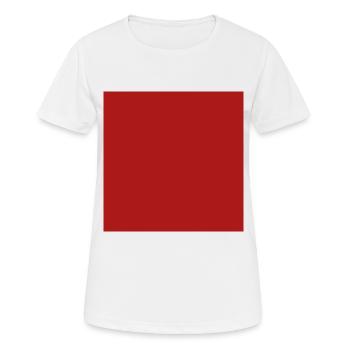 Rotes Quadrat | für Herren, Damen und Kinder - Frauen T-Shirt atmungsaktiv - Weiß - Vorne - AI Model Female 172 dark (172cm)