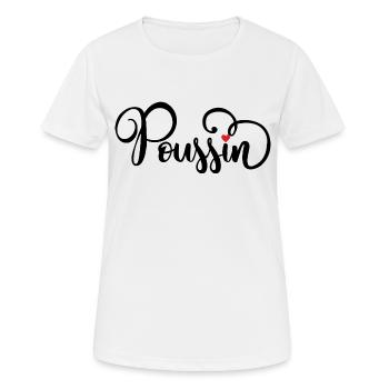 Poussin - T-shirt respirant Femme - blanc - Devant - AI Model Female 172 dark (172cm)
