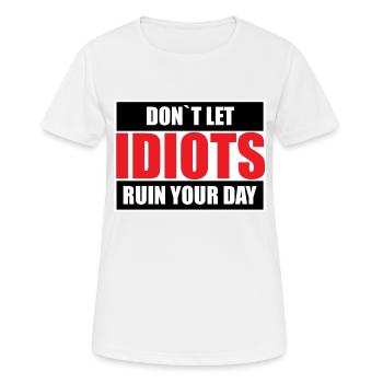 Positiv denken - Frauen T-Shirt atmungsaktiv - Weiß - Vorne - AI Model Female 172 dark (172cm)