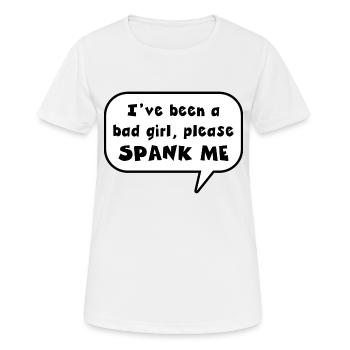 I have been a bad girl, please spank me - Women's Breathable T-Shirt - white - Front - AI Model Female 172 dark (172cm)