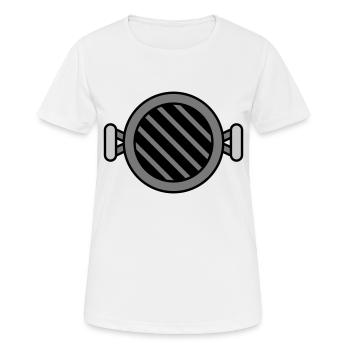Barbecue Coal Grill Grill Master Grill Grill - T-shirt respirant Femme - blanc - Devant - AI Model Female 172 dark (172cm)