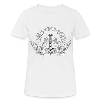 Viking Symbol Mjölnir Ravens Runes Celts North - Women's Breathable T-Shirt - white - Front - AI Model Female 172 dark (172cm)