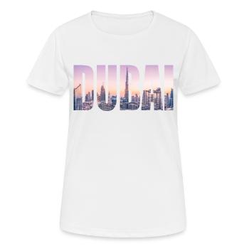 Dubaï - T-shirt respirant Femme - blanc - Devant - AI Model Female 172 dark (172cm)