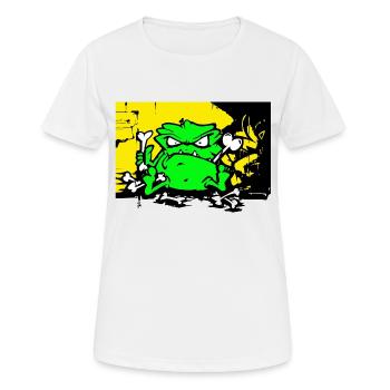 Strassen Monster - Frauen T-Shirt atmungsaktiv - Weiß - Vorne - AI Model Female 172 dark (172cm)