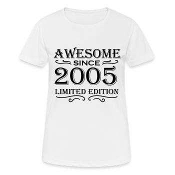 2005 - T-shirt respirant Femme - blanc - Devant - AI Model Female 172 dark (172cm)