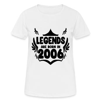 2006 - Frauen T-Shirt atmungsaktiv - Weiß - Vorne - AI Model Female 172 dark (172cm)