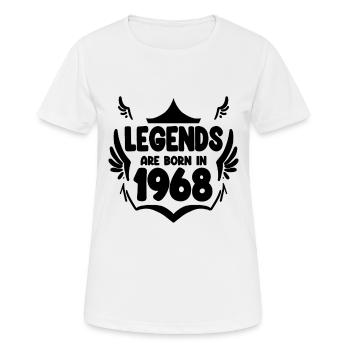 1968 - Born 1968 - Women's Breathable T-Shirt - white - Front - AI Model Female 172 dark (172cm)
