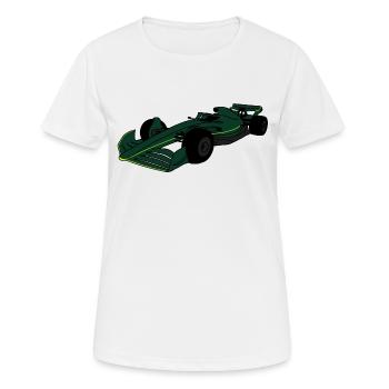 Formule voiture Vet2022 - T-shirt respirant Femme - blanc - Devant - AI Model Female 172 dark (172cm)