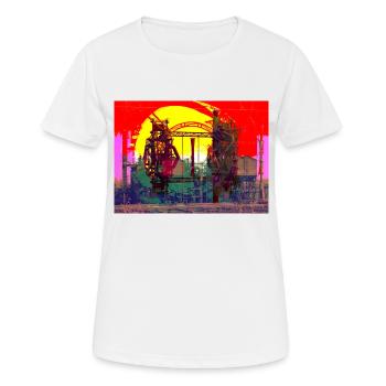 Patrimoine industriel de la Ruhr, aciéries - T-shirt respirant Femme - blanc - Devant - AI Model Female 172 dark (172cm)