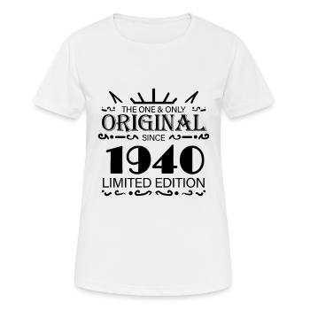1940 - Year 1940 - Year 1940 - Women's Breathable T-Shirt - white - Front - AI Model Female 172 dark (172cm)